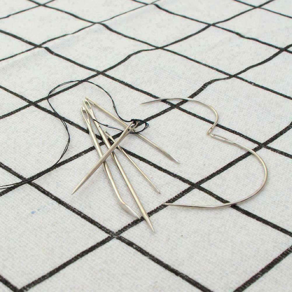 Repair Sewing Needles Kit Upholstery Carpets Canvas Tool Leather Curved L3K4
