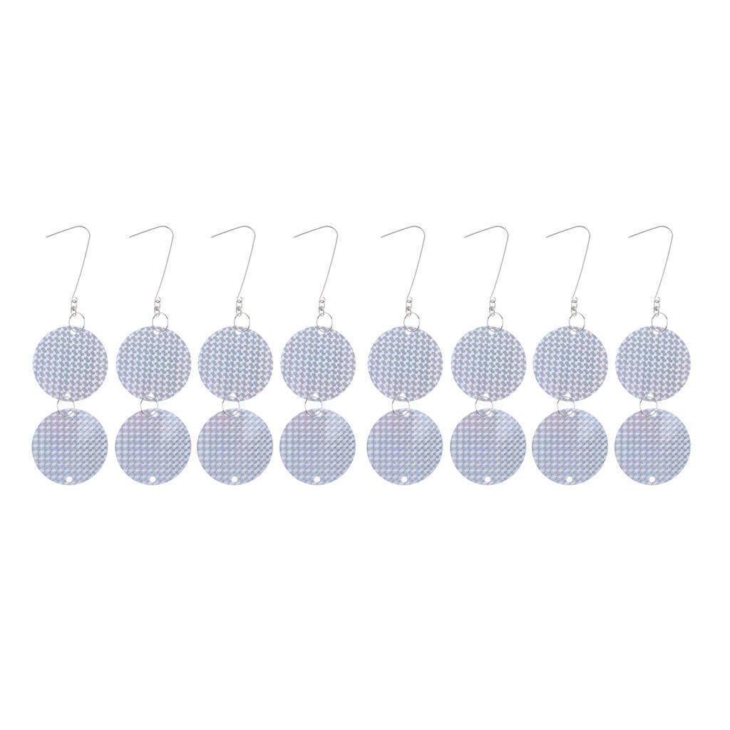 16Pcs Bird Repellent Disks Hanging Reflective Discs for Windows and Trees #2