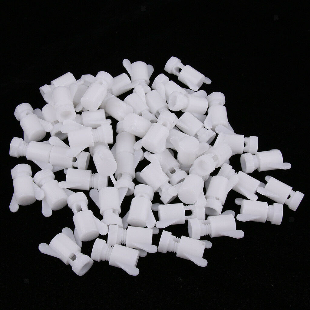 50pcs Farm Ventilation Window Screws Nuts Plastic Chicken Cage Screws
