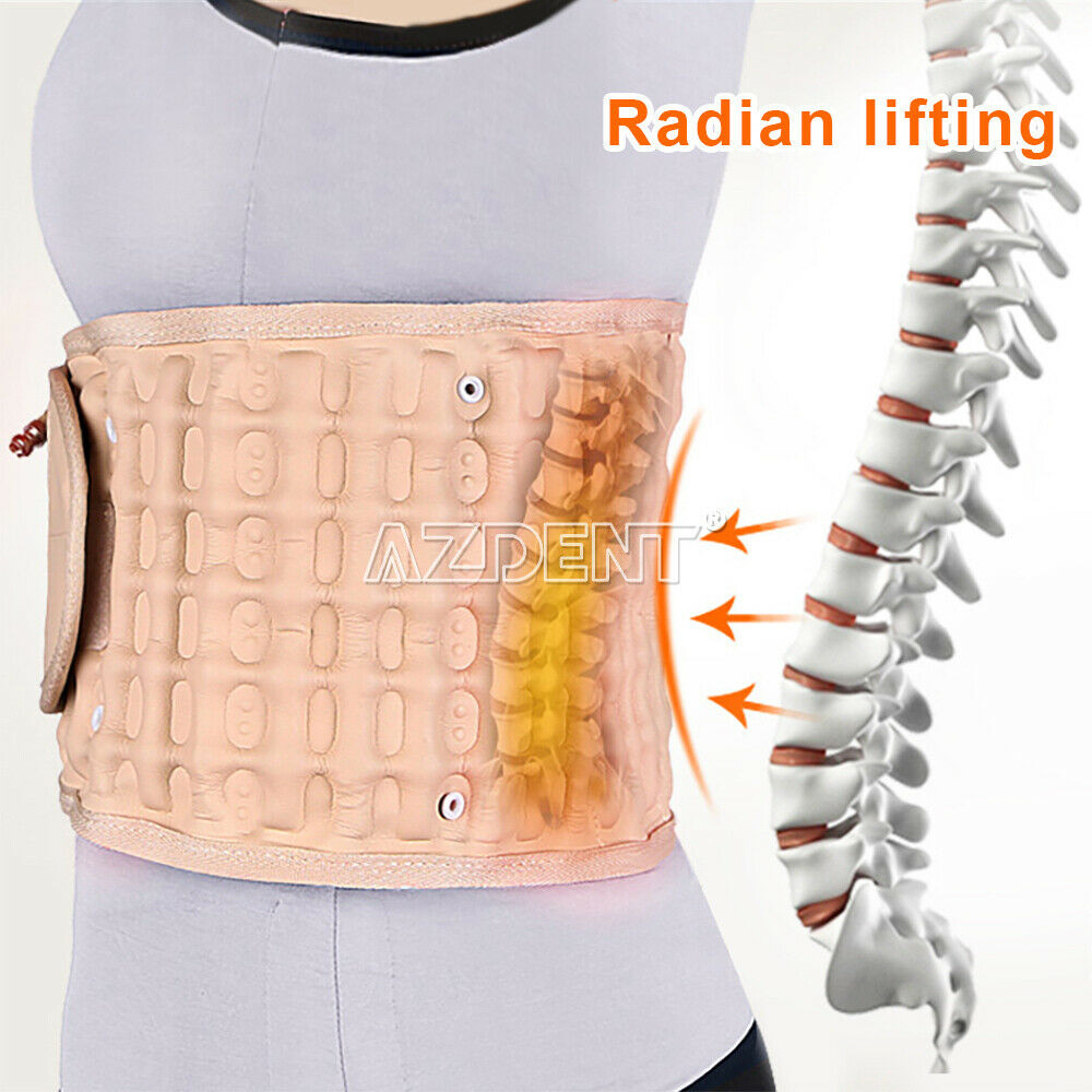Lumbar Traction Belt Back Brace Support & Extender Belt Unisex Beige Color