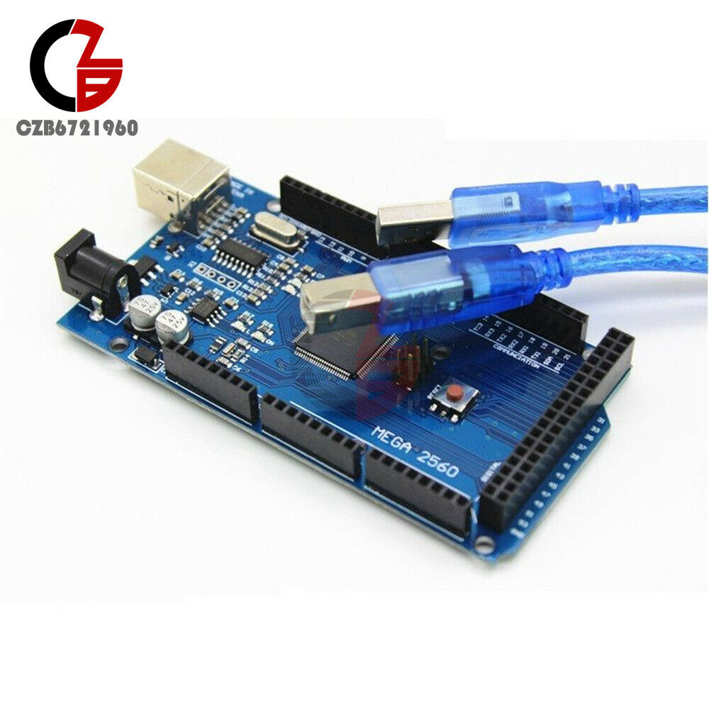 Mega2560 R3 Module ATmega16U2 Board + Clear Acrylic Box Enclosure Case DIY Kits