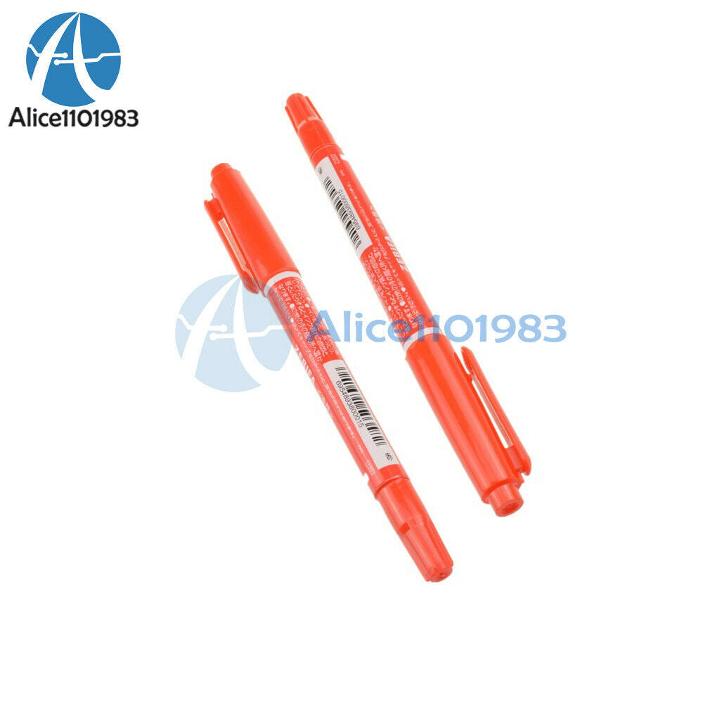10PCS CCL Anti-etching PCB circuit board Ink Marker Red Double Pen For DIY PCB