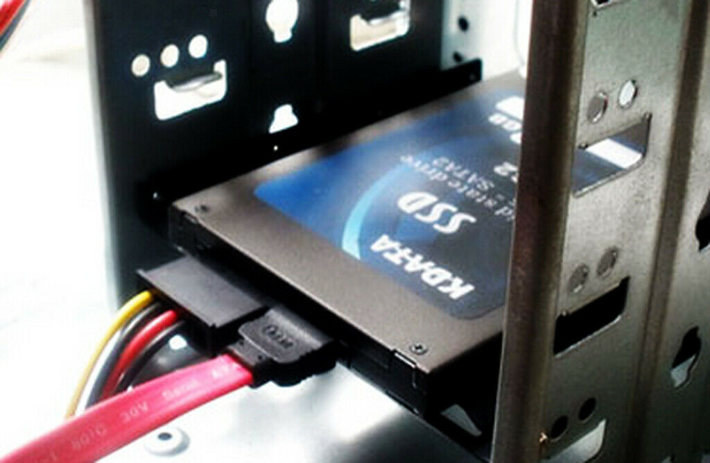 2.5" SSD HDD To 3.5" Metal Mounting Adapter Bracket Dock Hard Drive Holder For