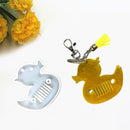 Diy Duck Keychain Mold Epoxy Crystal Silicone Mold Customized Mold for Gift