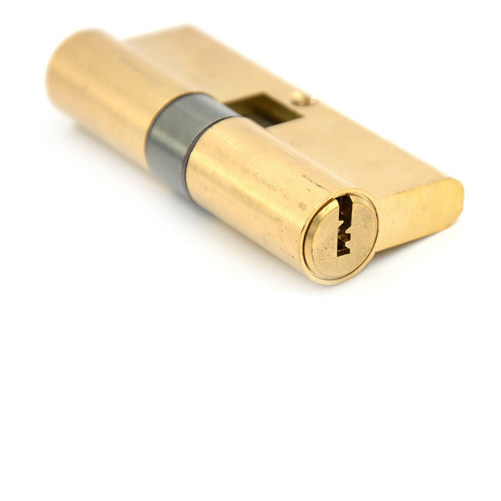 75MM 37.5/37.5 Brass KeyCylinders DoorLock Barrel High Security Anti Snap Loc Lt