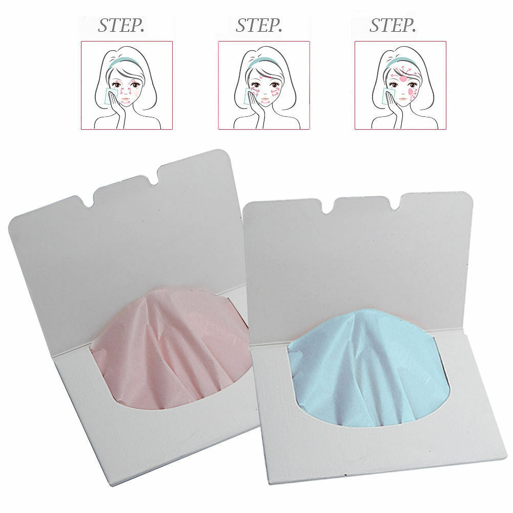 Practical 100 Make Up Oil Control Oil-Absorbing Blotting Facial Face Clean Paper