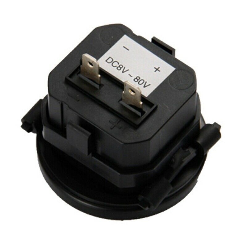 Snap in Hour Meter Round LCD Hour Meter Quartz Hour Meter DC 6-80V for Fork CaA1