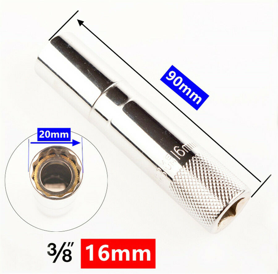 3/8'' 90MM Super Magnetic Spark Plug Sleeve Lengthening For all 16MM spark plugs