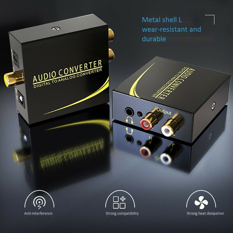 Digital Optical Coaxial Audio Converter 5.1 Channel Decoder Spdif Audio ConverO1