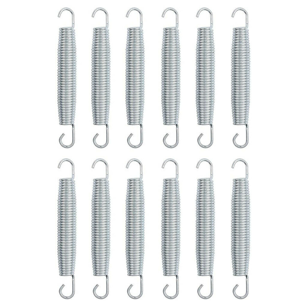 12pcs 5.5" Trampoline Springs Galvanized Steel Set Kit Weather Resistant