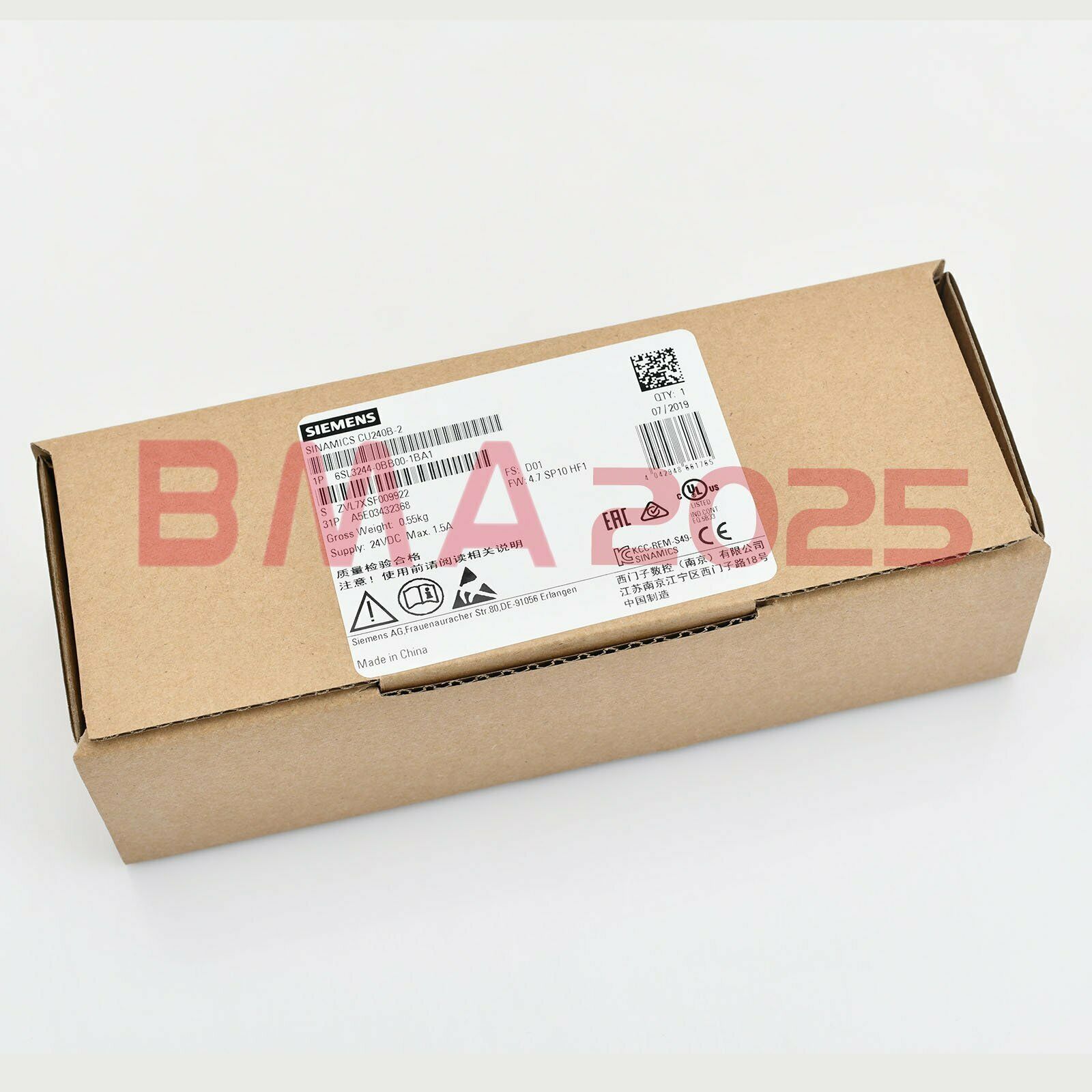New 6SL3244-0BB00-1BA1 6SL3 244-0BB00-1BA1 1 year warranty DHL fast ship SM9T