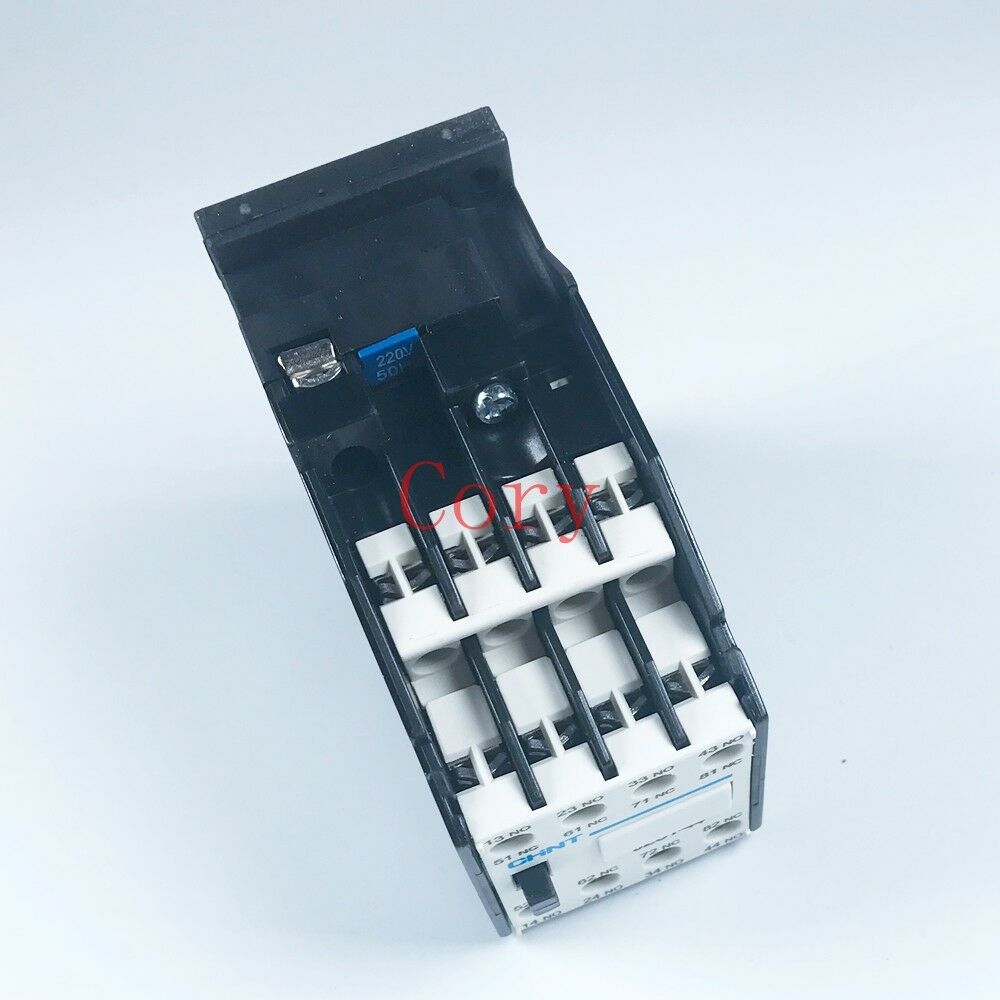 1PCS AC Contactor Type Relay 220V 10A Coil 3 Phase 3P 4NO + 4NC 35mm DIN Rail