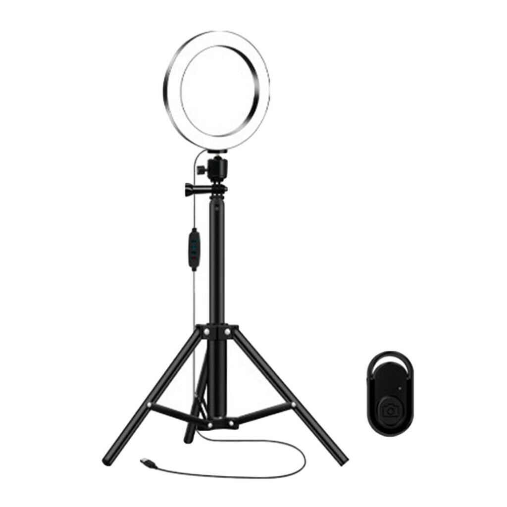 LED 10" Ring Light Tripod Stand Cell Phone Holder for Live Stream Camera