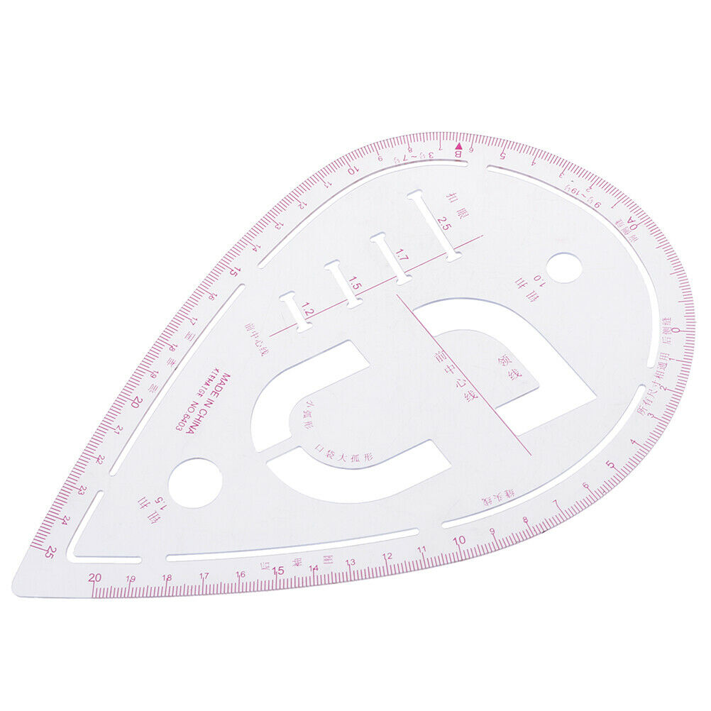 Sleeve Curve Ruler Measure Plastic for Sewing Dressmaking Tailor Drawing Tool^DD