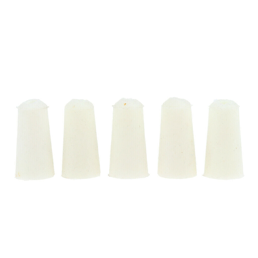 10 Pieces Silicone Test Tubes Stopper Drilled Bungs Caps 12-17mm/9-13mm
