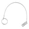 Quick Release Pin, Stainless Steel w/ Lanyard, Boat Bimini Top Pin, 5.91