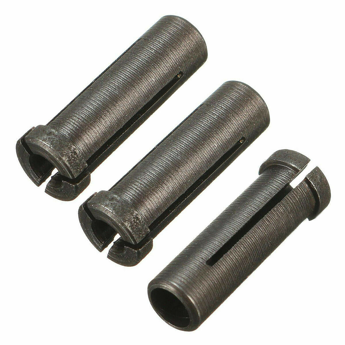 3pcs 1/4" to 1/8" Black Reducer Adapter Chuck Collet For Die Grinder Tool 20mm