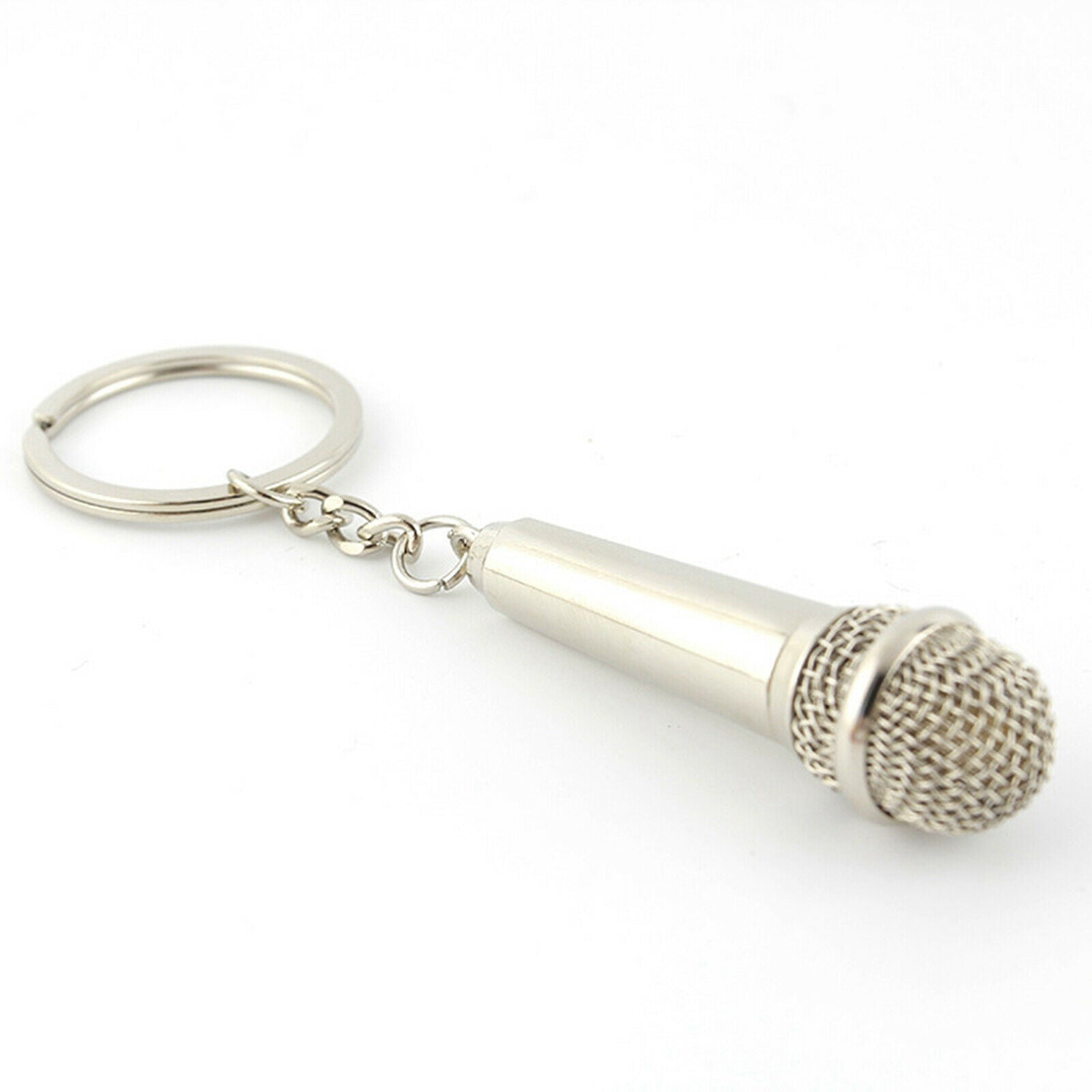 Fashion Music Microphone Keychain Pendant for Bag Keychain for Woman Man