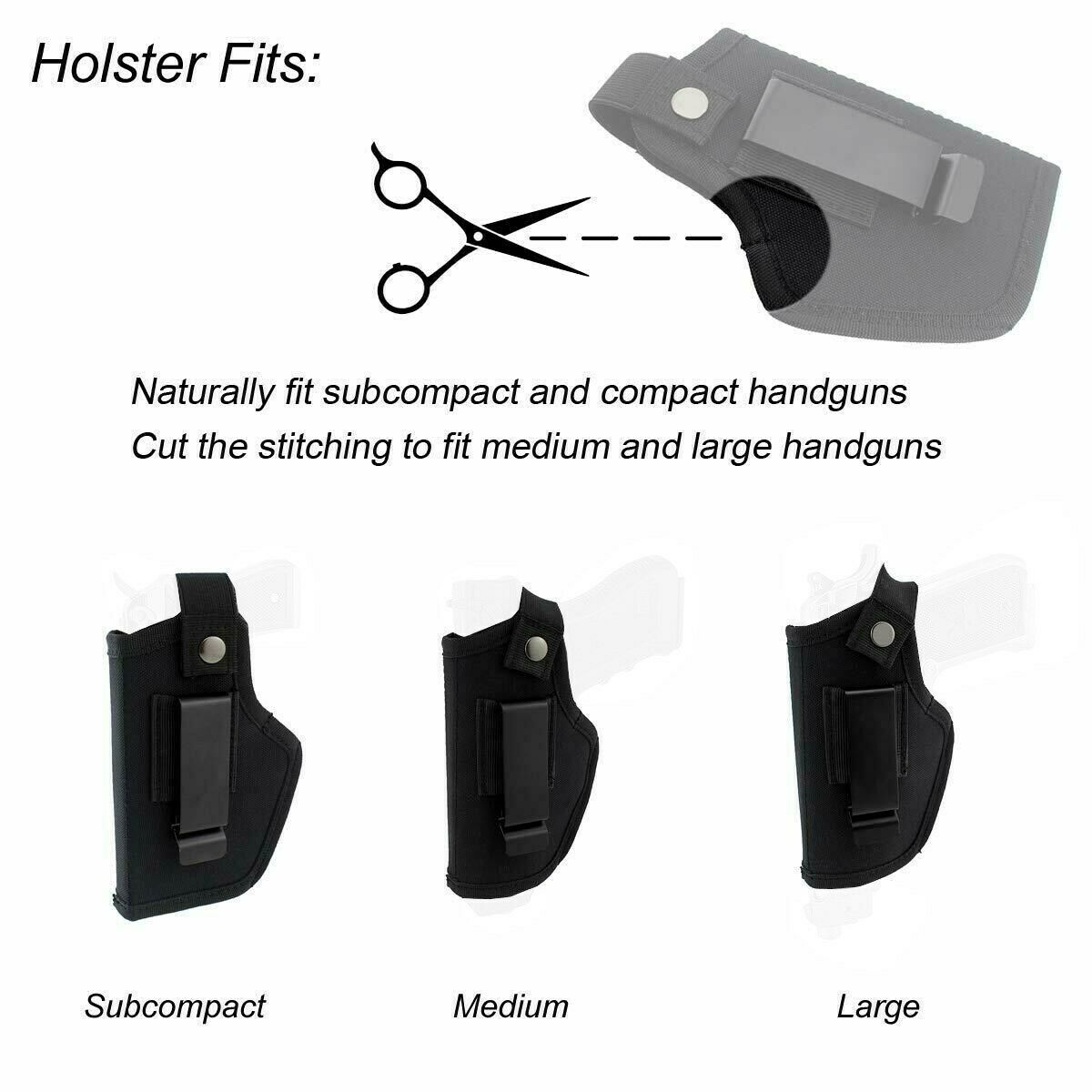 Universal Concealed Carry Holster Right Left Hand Gun Carrier Holster