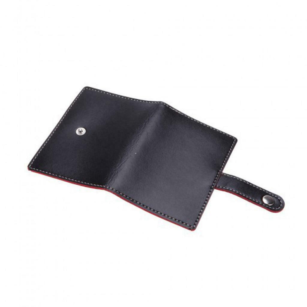 Black Soft Artificial Leather Credit Card Wallet Case