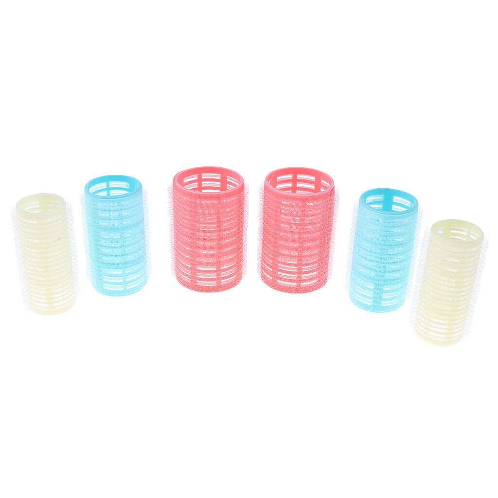 6 Piece Salon Hair Rollers Curlers Hairdressing Tool for Hairstyle DIY L/M/S