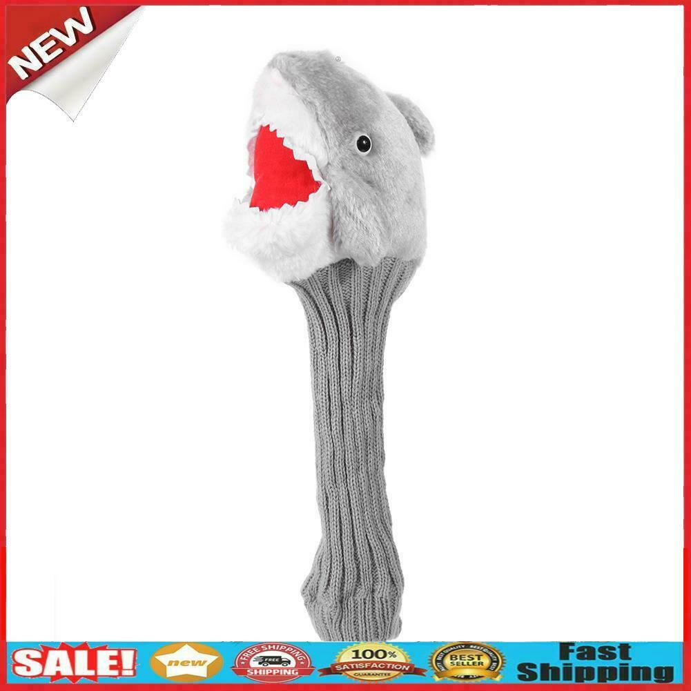 Shark Fleece Golf Club Head Cover Headcover for No.3 No.5 Fairway Wood  @