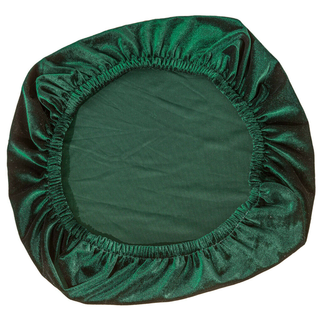 2x Stretch Velvet Chair Covers Seating Slipcovers Protector Decor Green