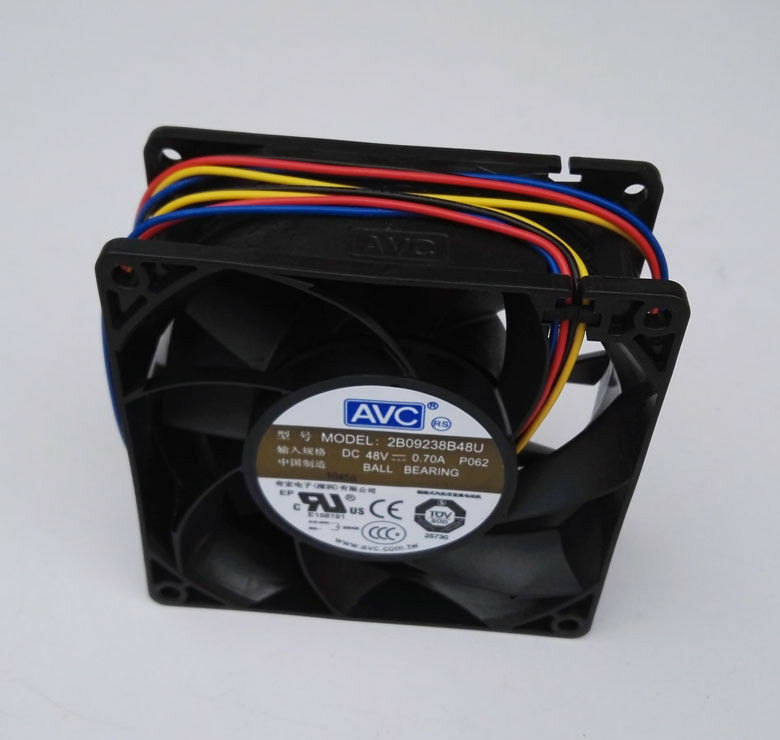 For Lüfter FAN 92x92x38mm 48V 0.7A 4Pin Stecker 40cm Kabel AVC 2B09238B48U P062