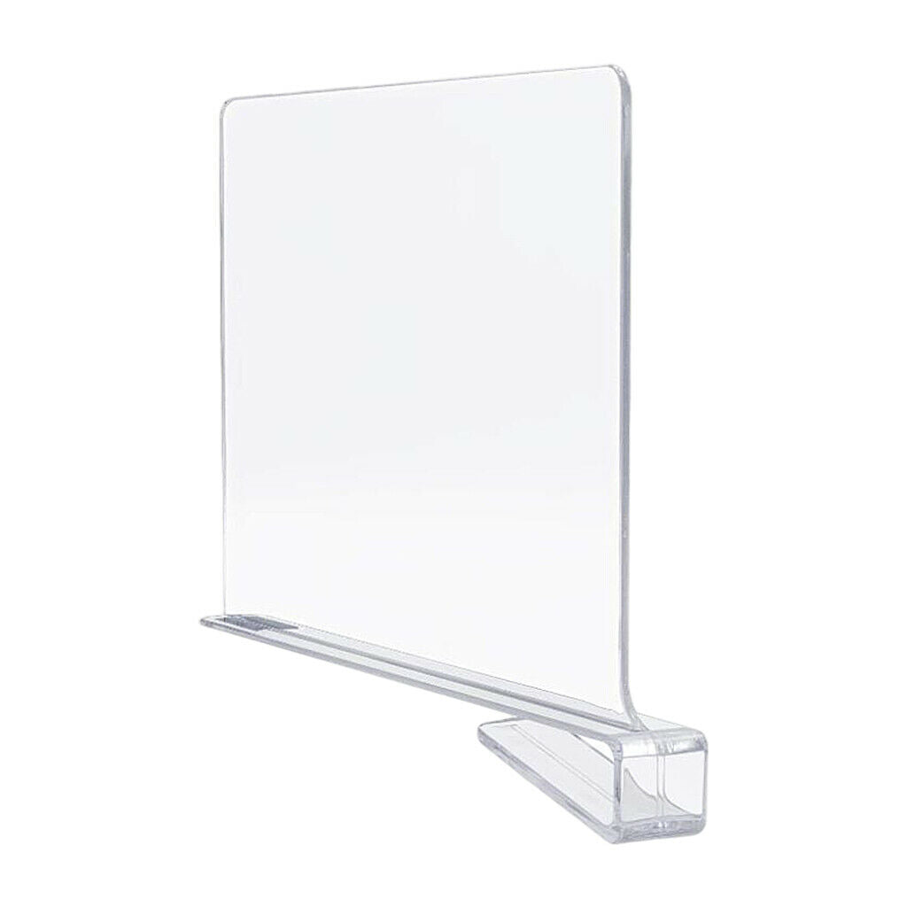 Multipurpose Clear Acrylic Shelf Dividers for Organization Kitchen Office