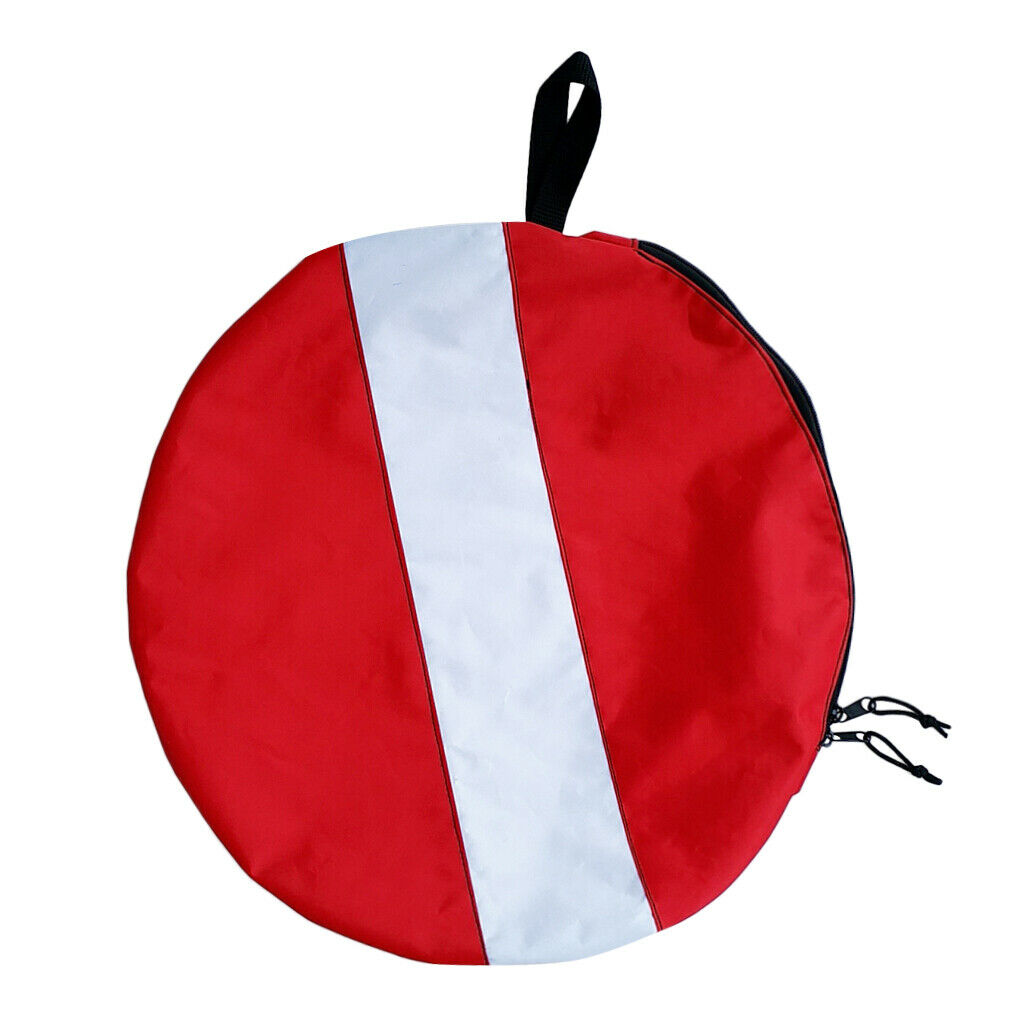 Portable Dive Flag Scuba Diving Hose Regulator Equipment Holder Zip Gear Bag