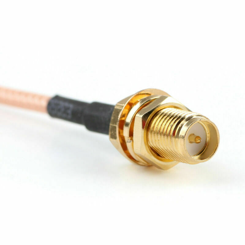 5PCS 15cm RG316 Cable SMA Male  To RP SMA Female  Bulkhead Pigtail 6inch B5