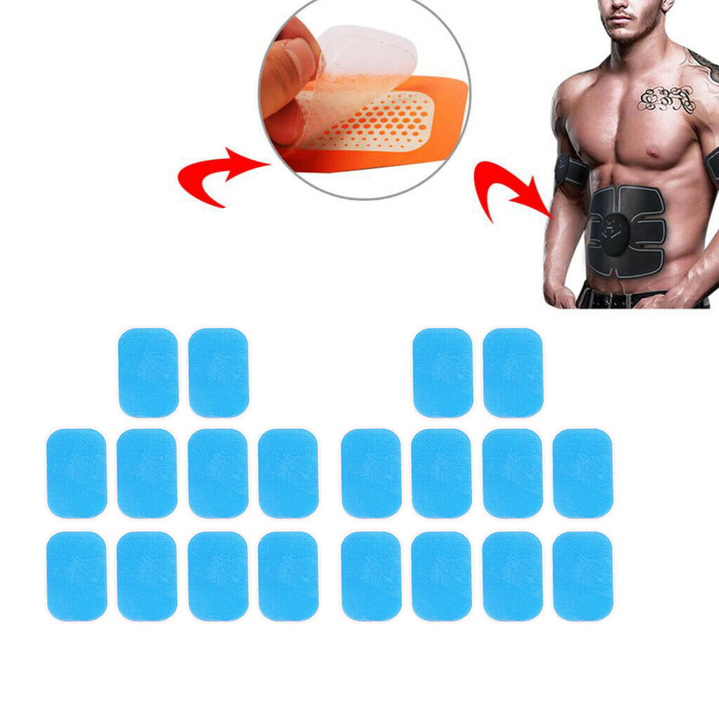20 Pieces Replacement Abdominal Hip Arm Muscle Hydrogel Gel Pads Fitness