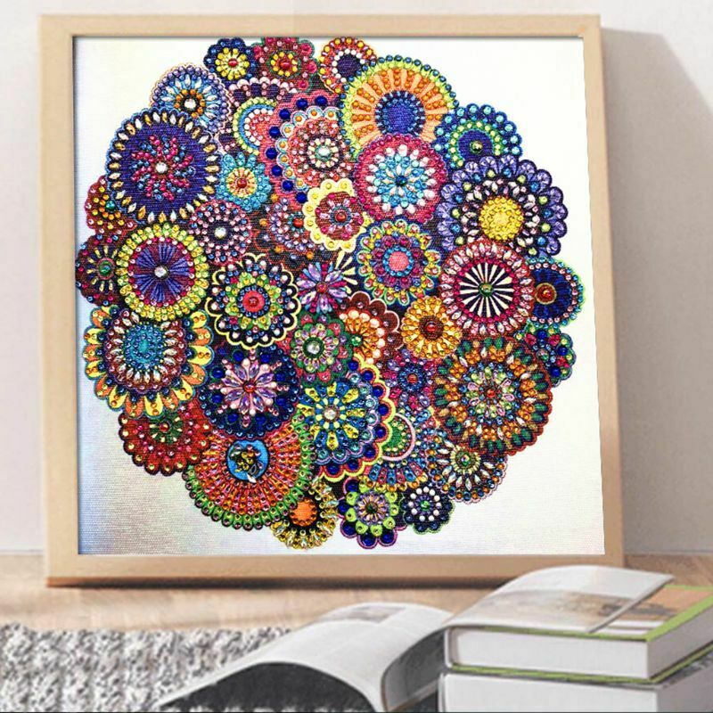 Special Shaped Diamond Painting Mandala Embroidery Rhinestone Cross Stitch 5D