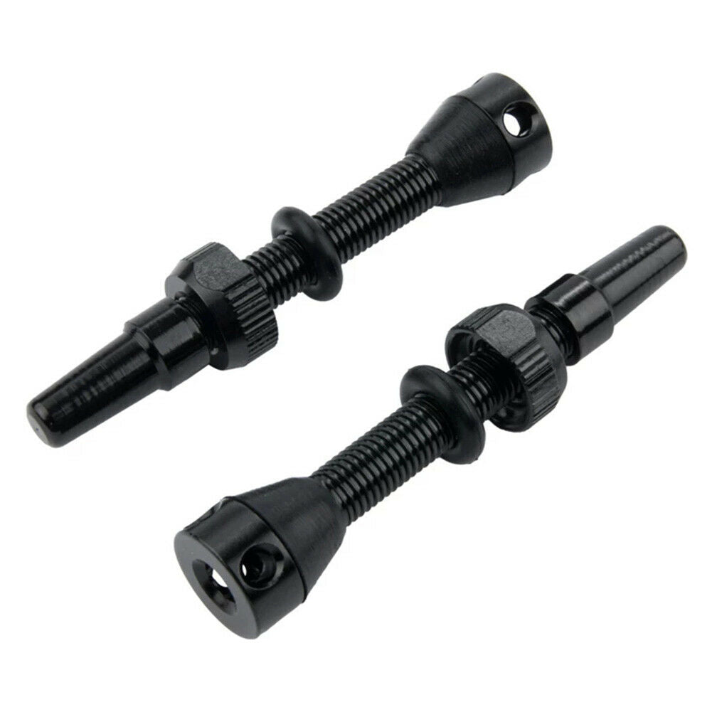 2pcs 40mm Bicycle Bike Tubeless Tire Presta Valve CNC Alloy Stem with Cap @