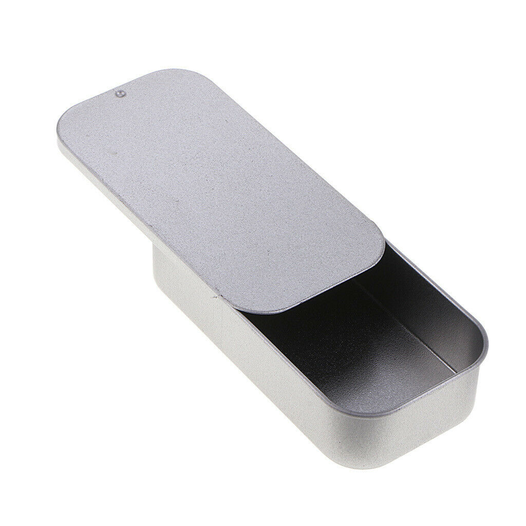 5x Slide Top Tin Box Cake Chocolate Candy Soap Storage Sample Organizer