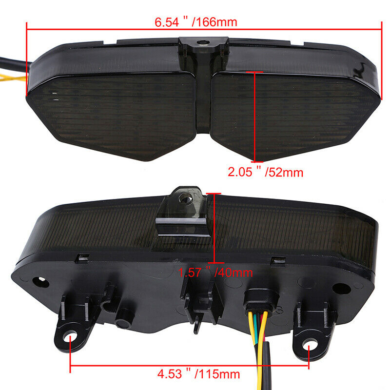Motorcycle Rear Tail Light LED Brake Turn Signal For Yamaha YZF R6 YZF-R6 03-05