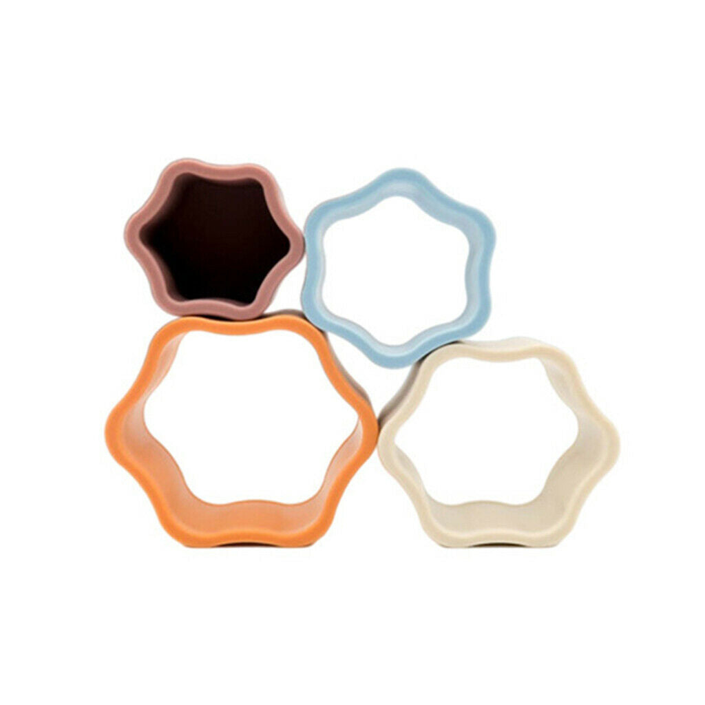 Stacking Silicone Puzzle Development Toys Early Education for Toddler B