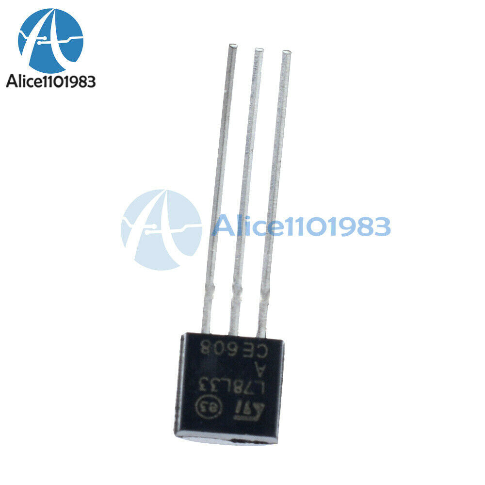10PCS L78L33ACZ IC REG LDO 3.3V .1A TO-92 ST L78L33ACZ