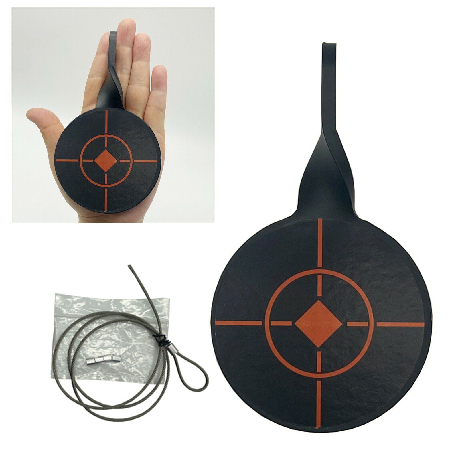 Sturdy Spinner Shooting Target Diameter 8cm Resetting Target Metal Target