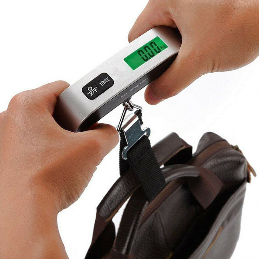 110lb / 50kg Portable Electronic Luggage Scale Suitcase Travel Scale Weighs