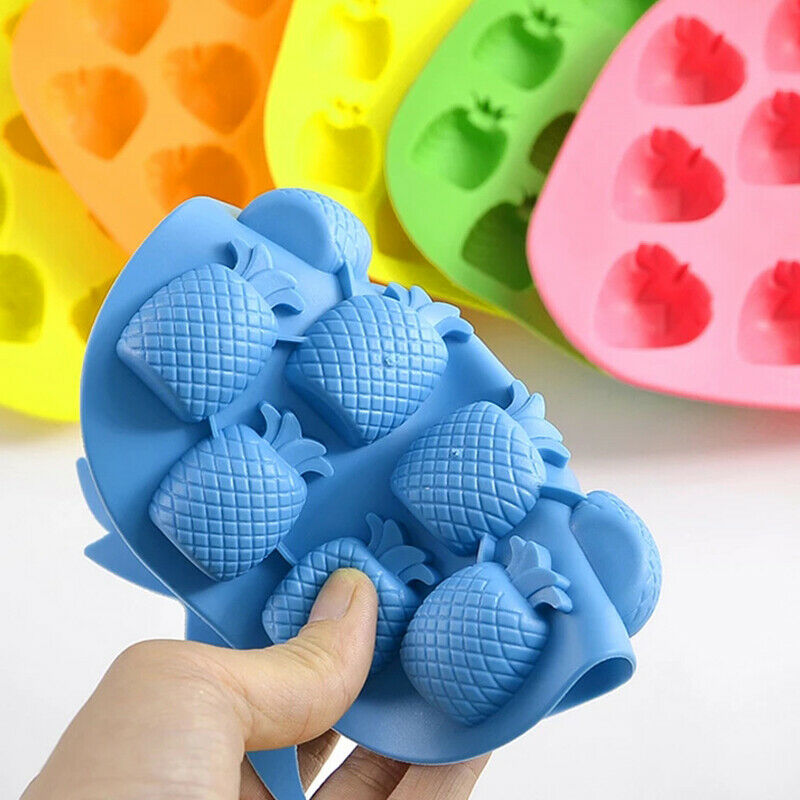 Pineapple Ice Cube Tray Silicone Ice Molds Ice Maker Wine Drink Decor Cub.l8