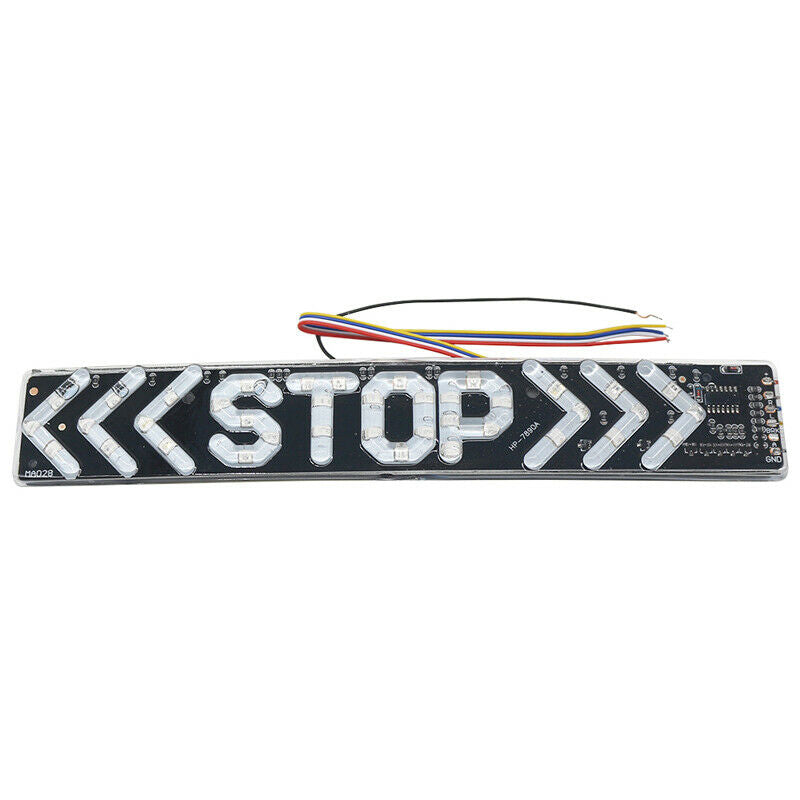 12V LED Motorcycle Bikes Tail Day Driving Light Flash STOP Indicator Brake Lamp