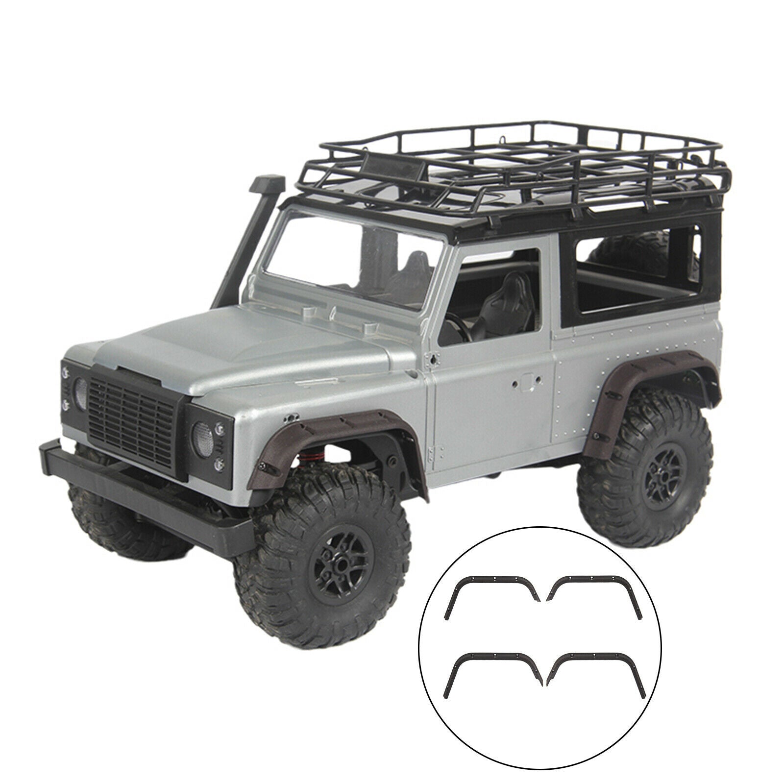4x RC Fender Flares for MN D90 D91 MN96 MN99 MN99S 1/12 RC Crawler Accessory