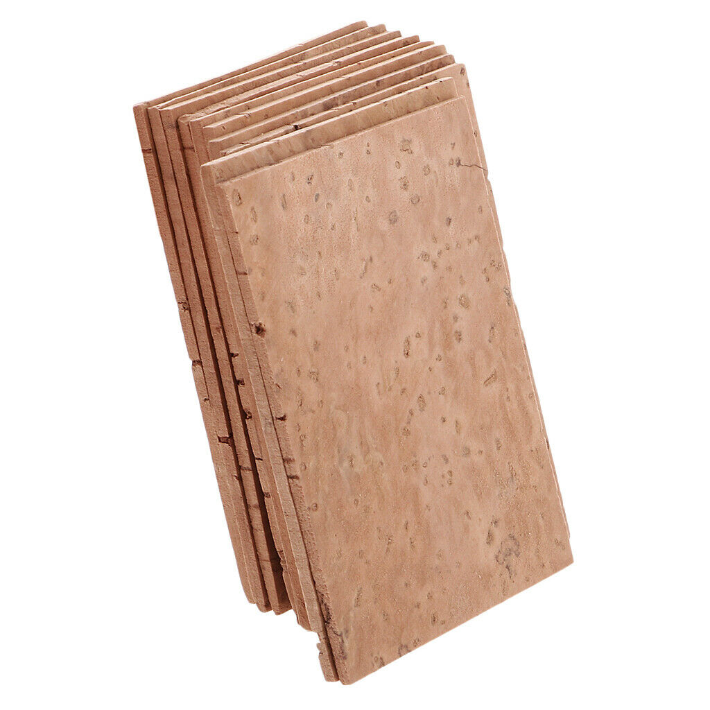 10 Pieces Saxophone Neck Cork Sheets for Soprano/Tenor/Alto Sax DIY Parts