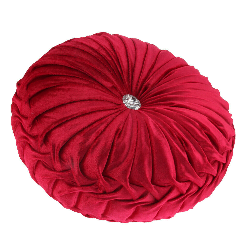 Home Round Floor Cushion Seat Pillow Chair Futon Window Pad Red