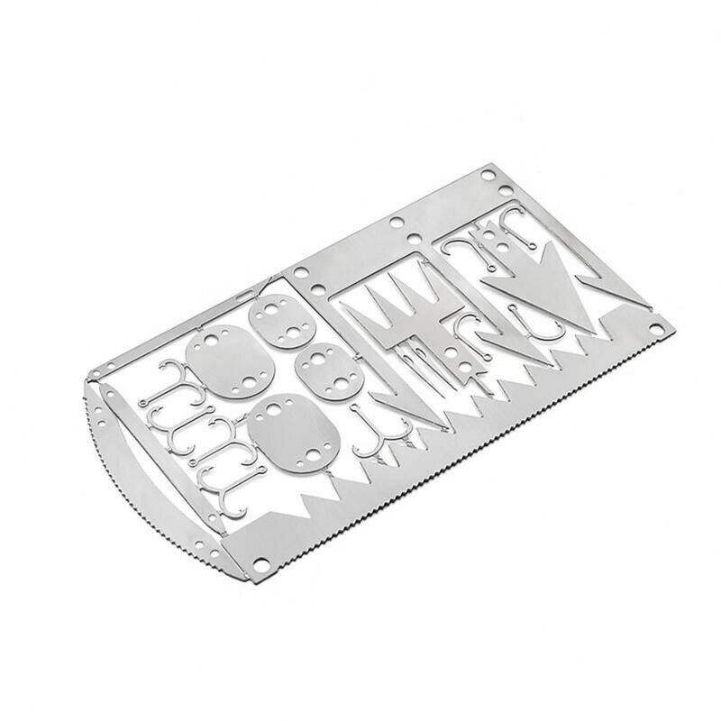 22 In 1 Survival Card-Multi Purpose Pocket Tool Steel Fishing Hunting ToolsFCA