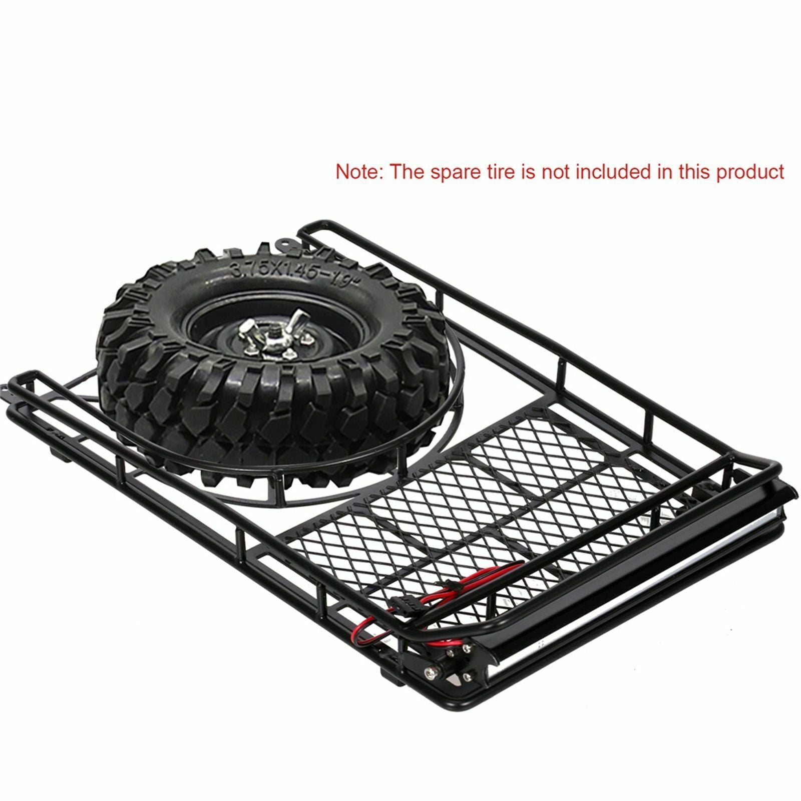 Upgrade RC Car Roof Rack 10 LED Lights for 1/10 RC Trucks Crawler