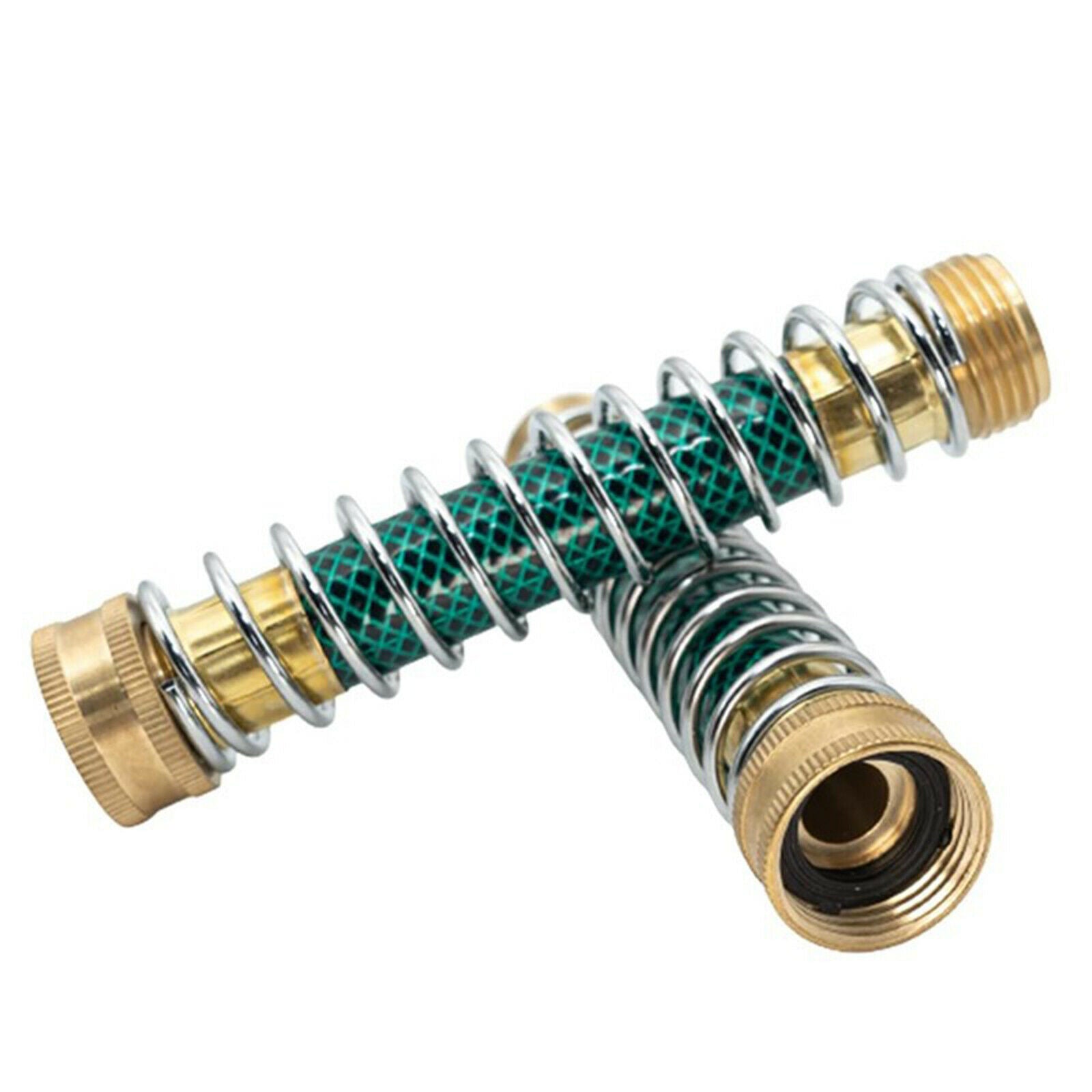 Garden Hose Extension Adapter with Coil Spring Heavy-Duty Water for Home