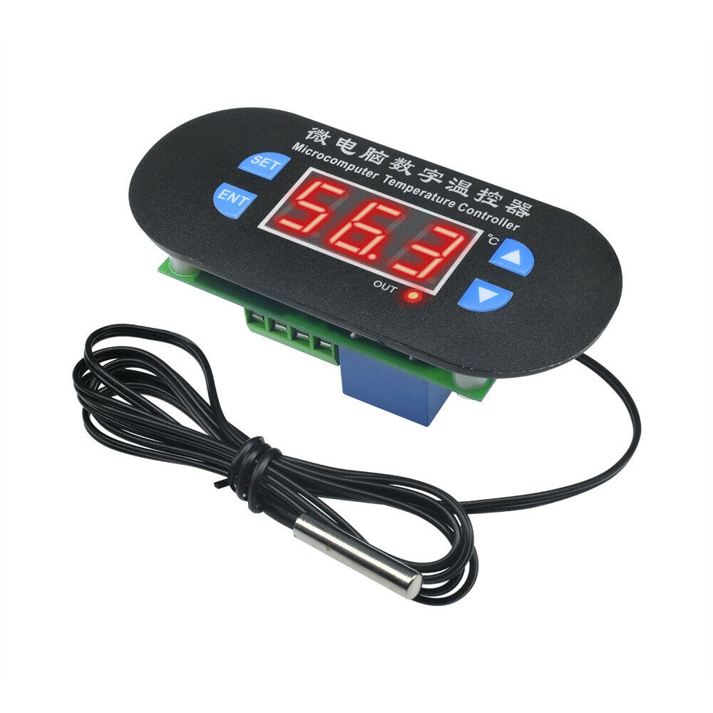 DC 12V W1308 Digital Red LED Heat Cool Thermostat Temperature Controller Sensor