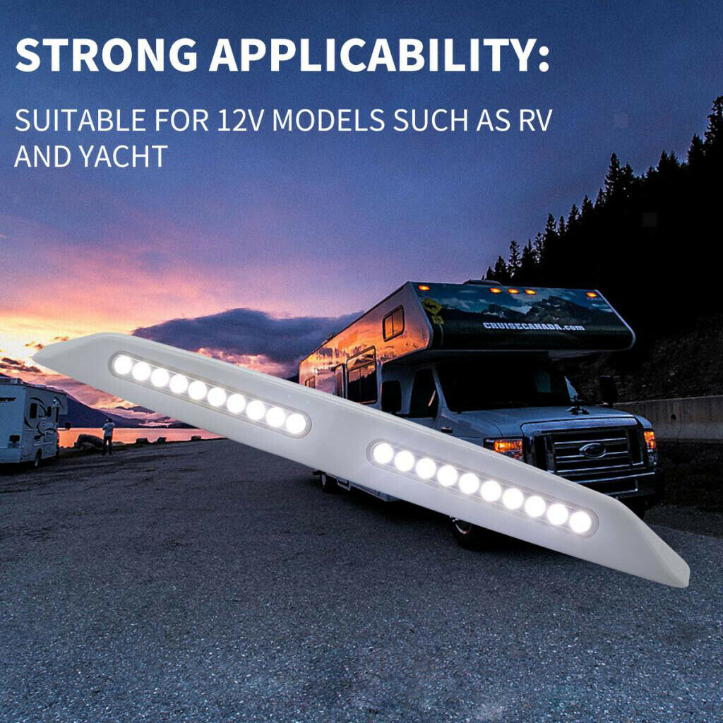LED Awning Light 12V RV Caravan Boat Motorhome Strip Lamp Super Bright